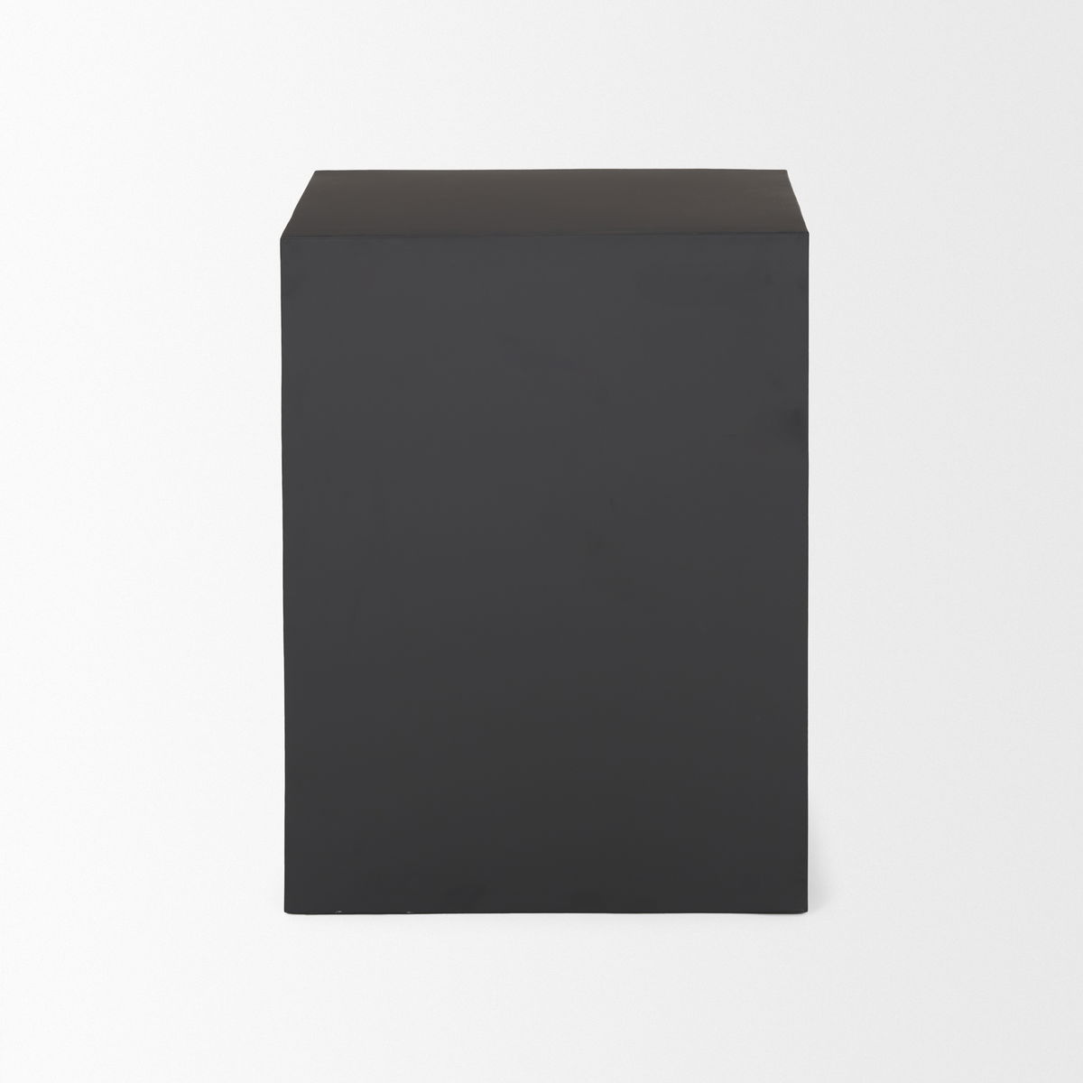 Sobi Matte Black Square Metal Side Table, Side & End Table by Mercana, 17" length x 17" width x 22" height View 4