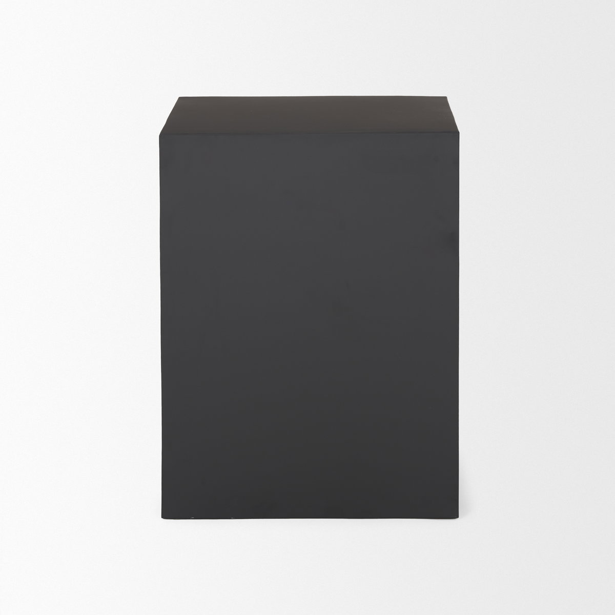 Sobi Matte Black Square Metal Side Table, Side & End Table by Mercana, 17" length x 17" width x 22" height View 4