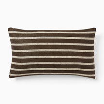 Online Designer Bedroom Colin King Deluxe Linen Stripe Pillow Cover, Java, 12x21