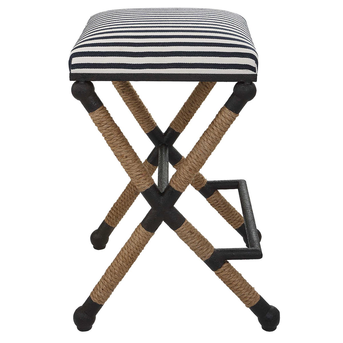 Braddock Backless Counter Stool, Counter & Bar Stool by Uttermost, 18.75" width x 27.62" height x 18.75" depth View 5