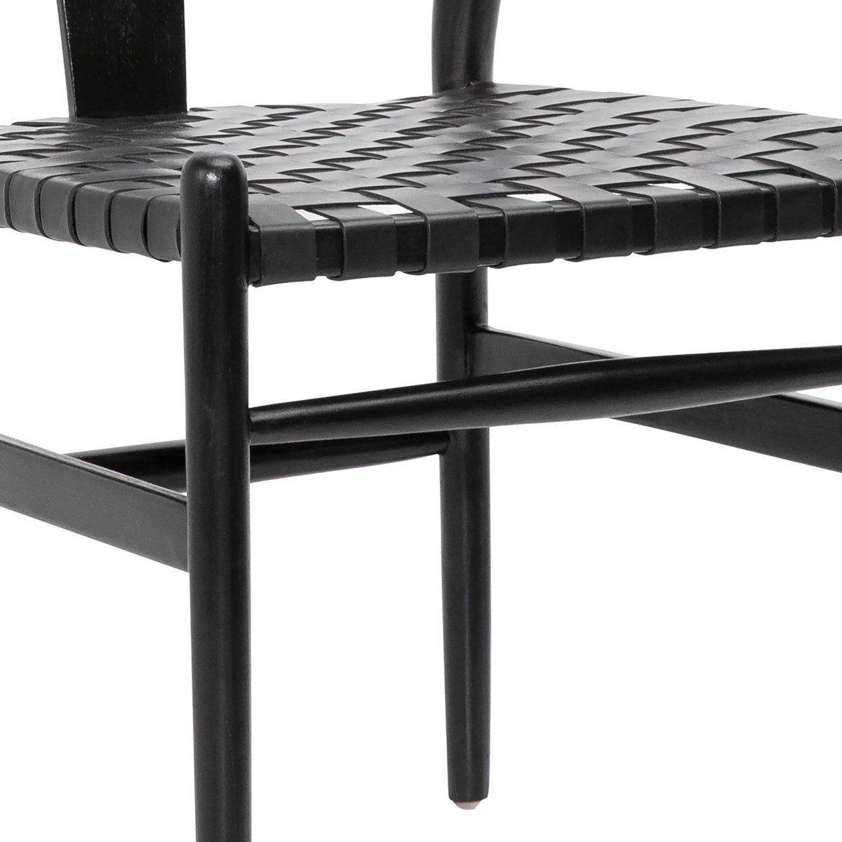 Bernice Dining Chair Black, by Dovetail, 22.83" width x 30.87" height x 25.3" depth View 5