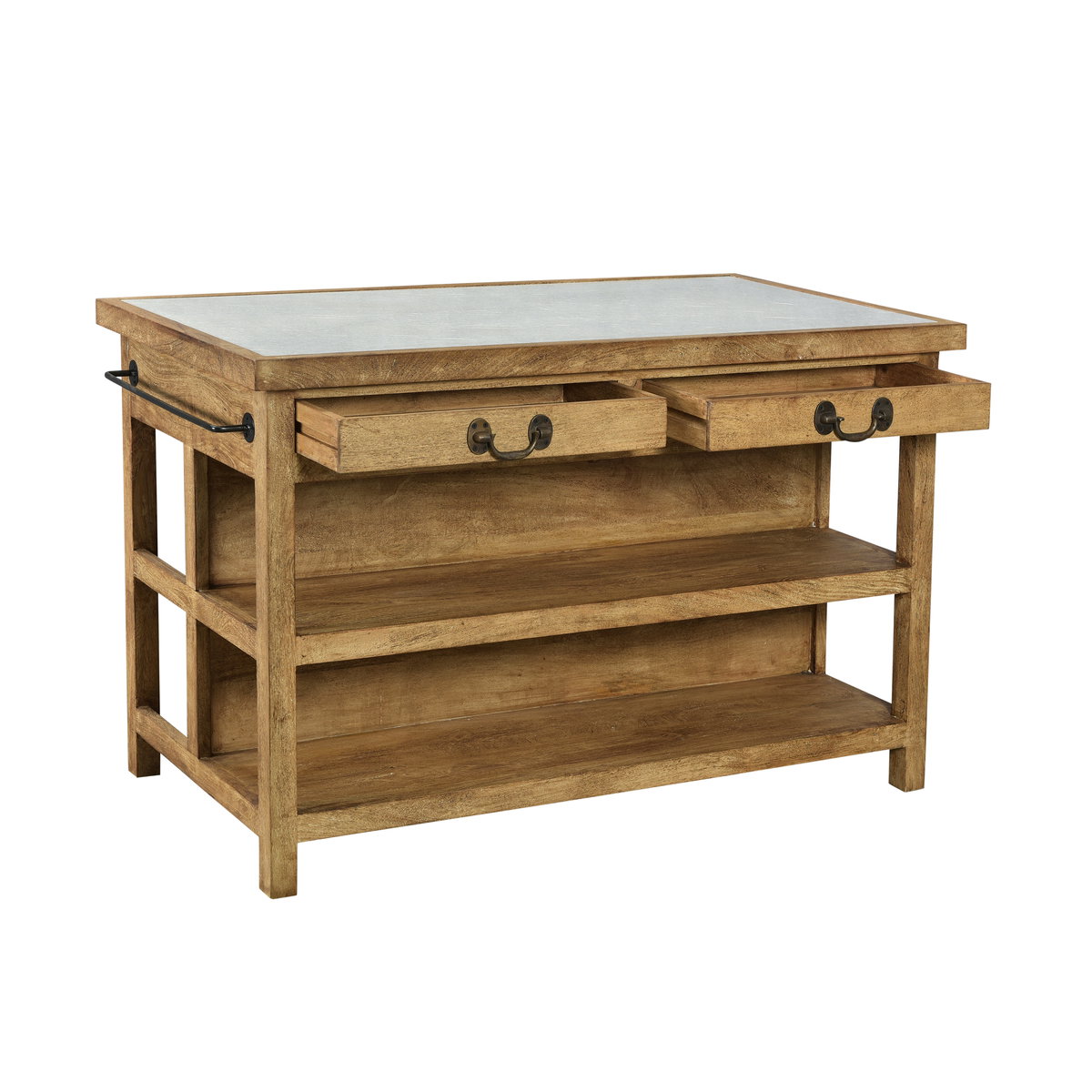 Belding Kitchen Island, by Dovetail, 58" width x 36.5" height x 30" depth View 4
