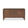 Wiley 3 Drawer Sideboard Vintage Brown, Cabinets & Sideboard by Moe's Home, 60" width x 30" height x 19" depth thumbnail 1