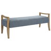 Daylight Sky Blue Bench, Benche by Uttermost, 59.25" width x 23" height x 21.5" depth thumbnail 5
