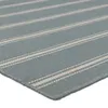 Memento Handmade Indoor/Outdoor Striped Slate/ Ivory thumbnail 0