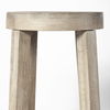 Brahma 26' Total Height White Washed Wood Stool thumbnail 6
