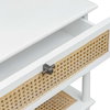 Coast White Rattan Side Table, Furniture by Uttermost, 25.75" width x 23" height x 18.75" depth thumbnail 7