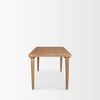 Suvan 72L Light Brown Rectangular Oak Wood Dining Table thumbnail 4