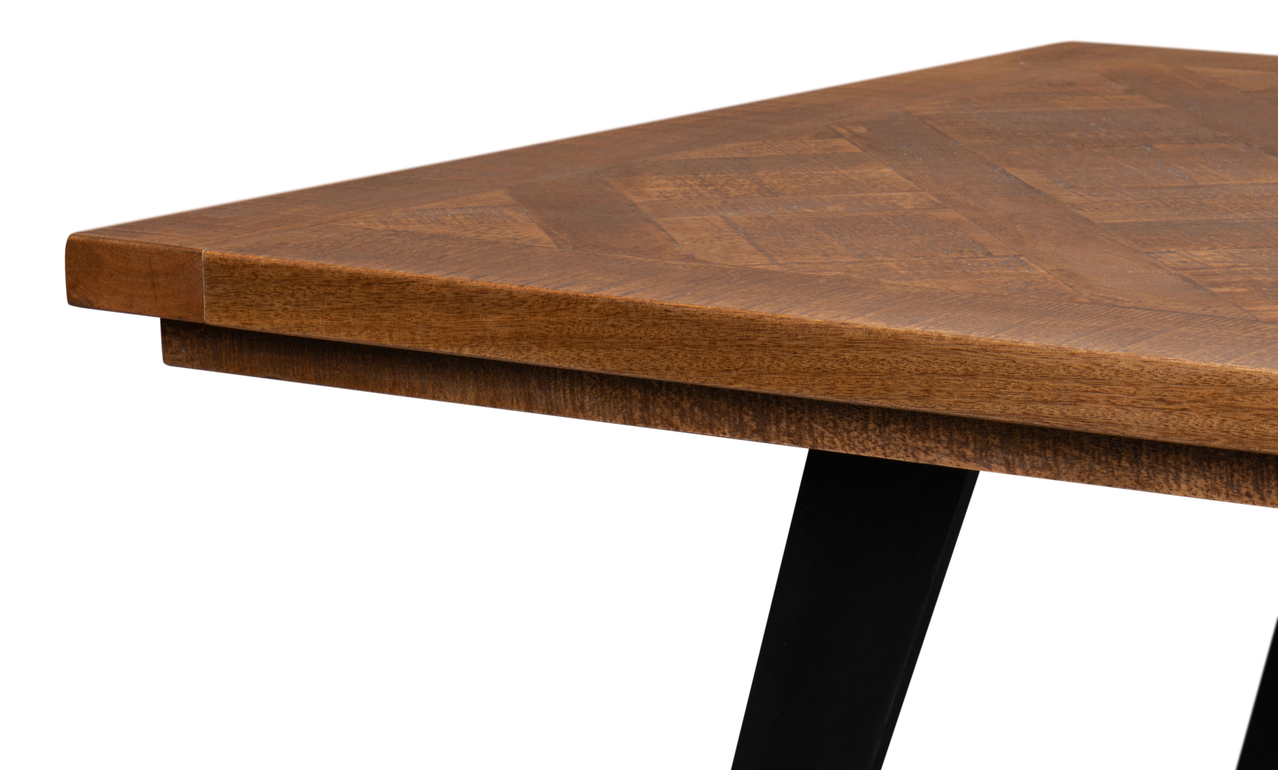 Paige Parquet Top Dining Table large image 