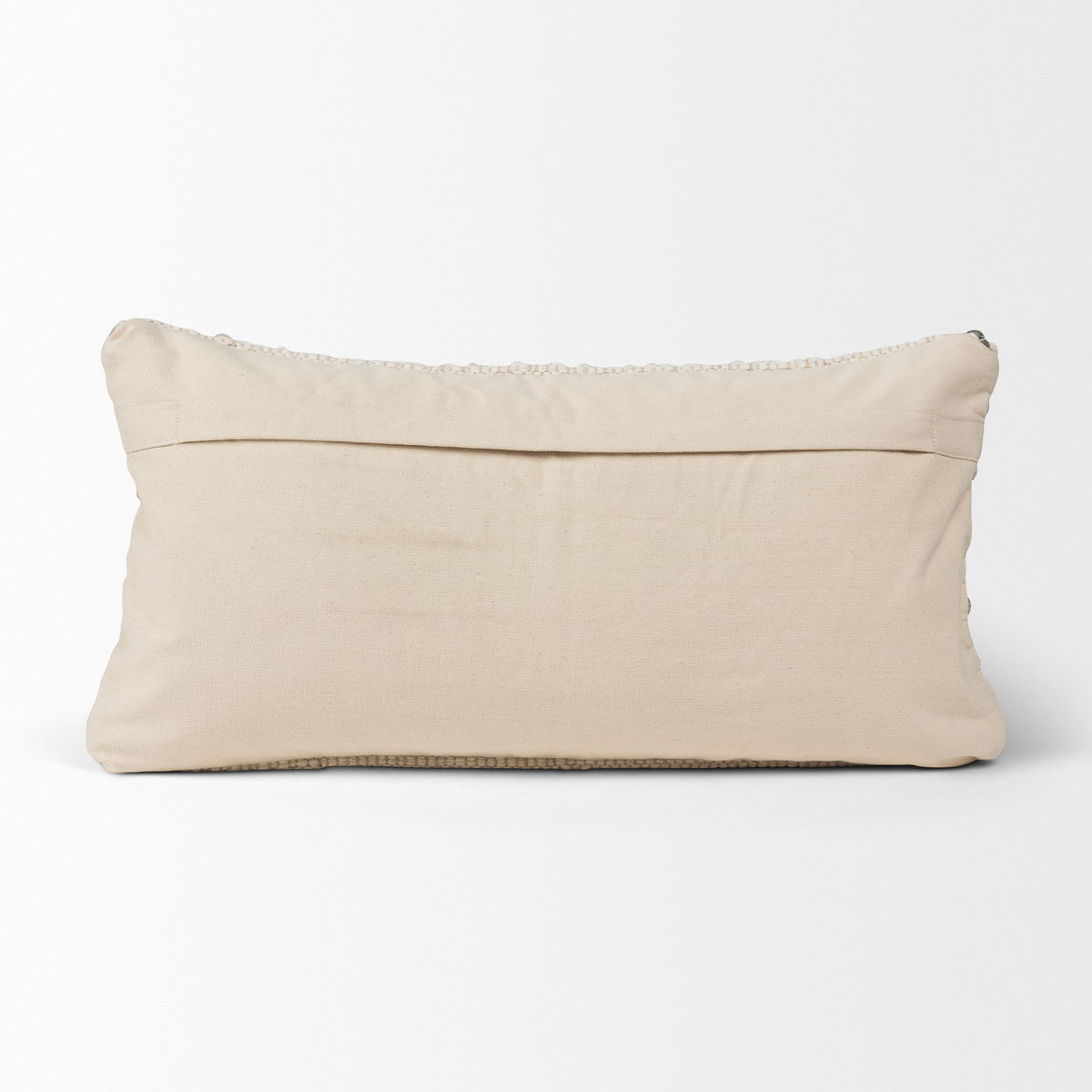 Kodi 14x26 Cream with Stripes Lumbar Pillow Cover, Decorative Pillow by Mercana, 26" length x 0.5" width x 14" height View 7