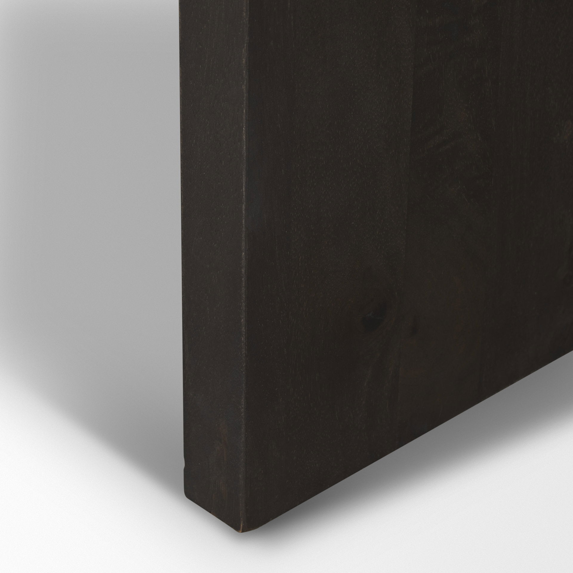 Tarro Brown Wood with Triangle Legs Coffee Table, by Mercana, 44" length x 44" width x 17.5" height View 10