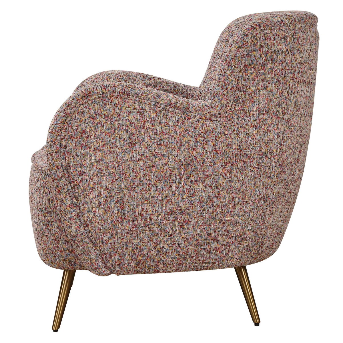 Gemstone Confetti Toned Accent Chair, by Uttermost, 29" width x 30" height x 29" depth View 6