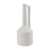 Burton 17.1H Large White Ceramic Jug Vase, by Mercana, 6.1" length x 6.1" width x 15.55" height thumbnail 1