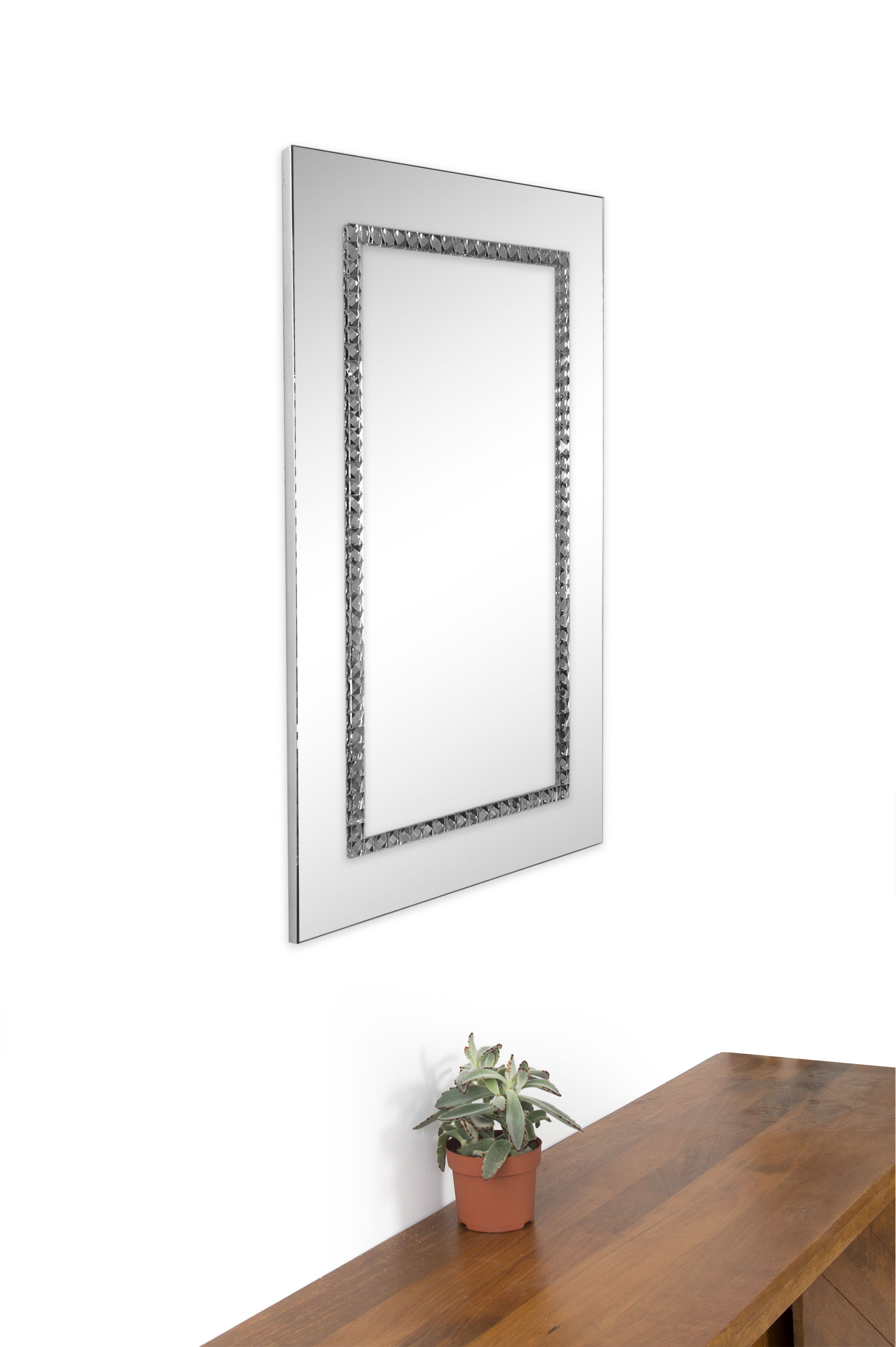 Embedded Jewels Wall Mirror large image 