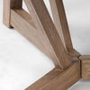Legolas I 60' Round Brown Solid Wood Top & Base Dining Table thumbnail 5