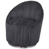 Crue Gray Fabric Swivel Chair, Accent Chair by Uttermost, 29.2" width x 32" height x 31" depth thumbnail 5
