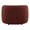 Iroh Occasional Chair Rust, Accent Chair by Dovetail, 40.25" width x 28.62" height x 34.75" depth thumbnail 4