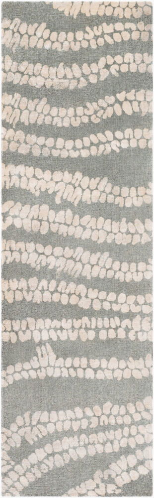 Shibori Handmade Rug, by Surya, 1'6" length x 1'6" width