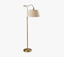 Online Designer Nursery Downing Metal Floor Lamp, Antique Brass