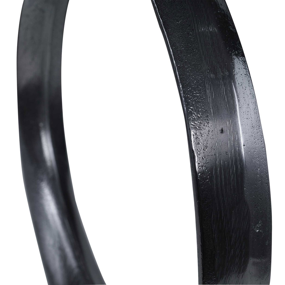 Orbits Black Ring Sculptures Set/2, Figurines & Statue by Uttermost, 14.25" width x 14" height x 2" depth View 5
