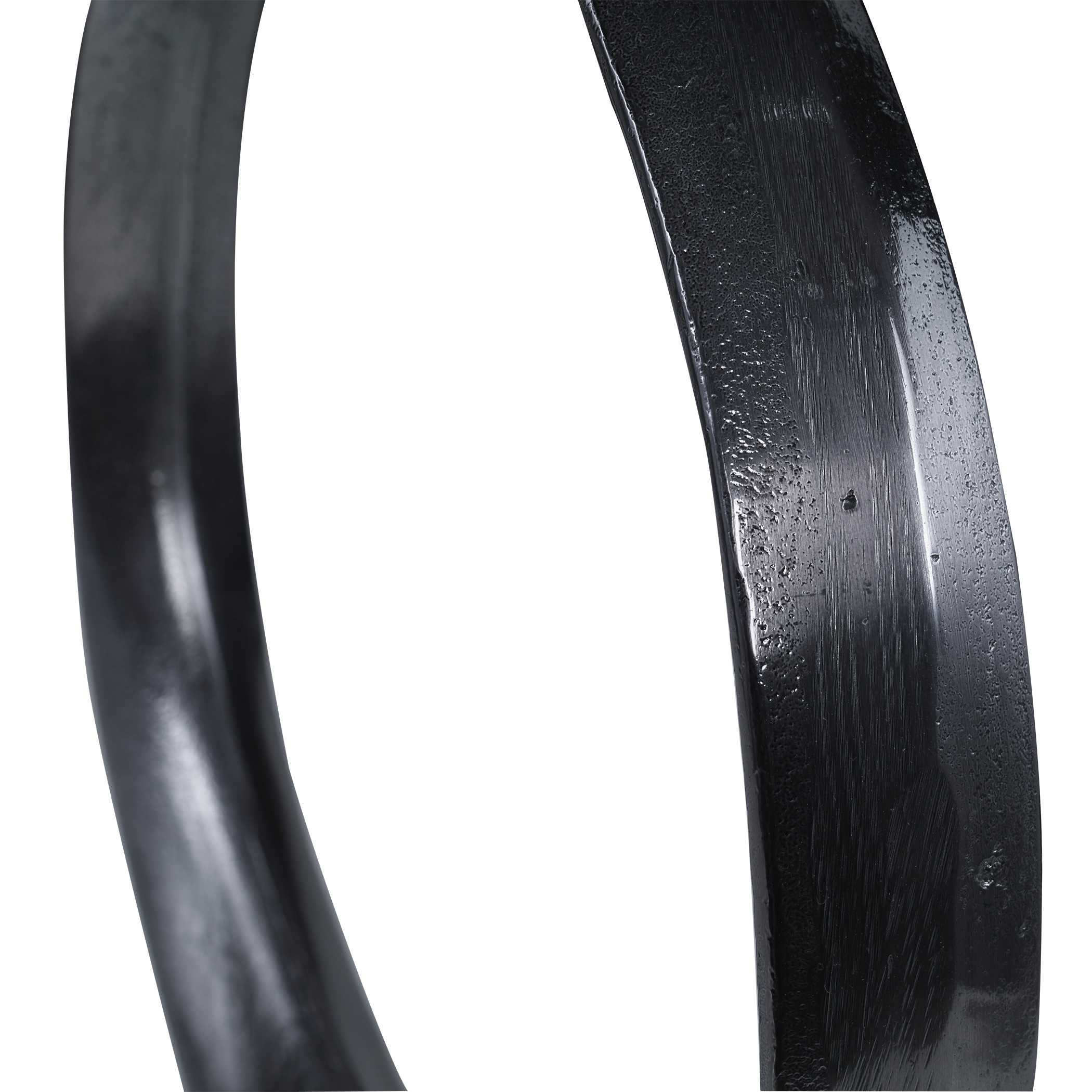 Orbits Black Ring Sculptures Set/2 large image 