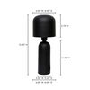 Echo Lamp Black, Table Lamp by Moe's Home, 6" width x 15.5" height x 6" depth thumbnail 11