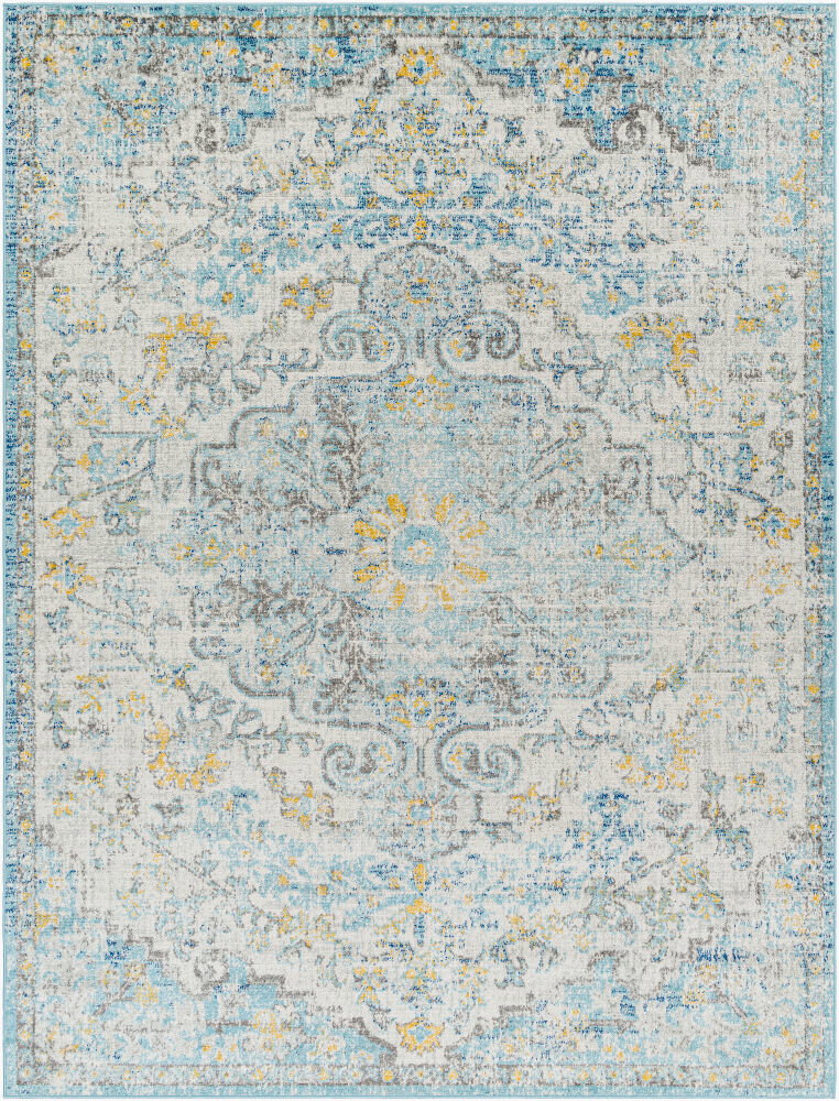 Harput Machine Woven Rug, by Surya, 9'0.27" length x 6'6.74" width