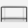 Shadow Black Iron Console Table, by Uttermost, 55.25" width x 32.25" height x 13.62" depth thumbnail 1