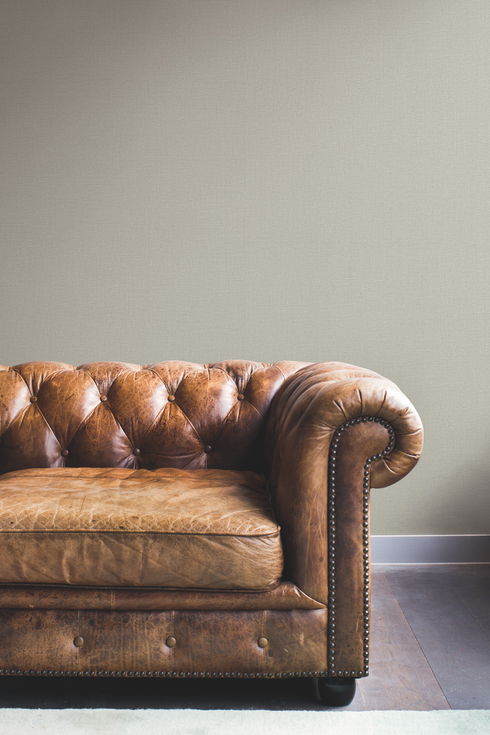 Rugged Linen Powder Sand Wallpaper