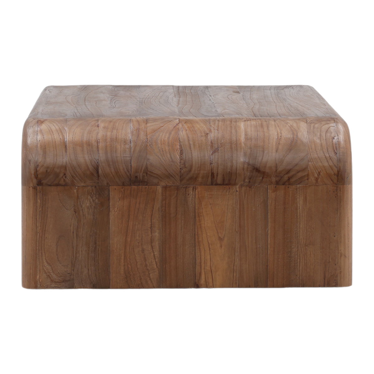 Wynne Coffee Table Brown, by Dovetail, 55.15" width x 16.4" height x 31.5" depth View 3
