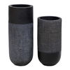 Woven Shadow Vases Set/2, Decorative by Uttermost, 6" width x 15.25" height x 6" depth thumbnail 1
