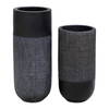 Woven Shadow Vases Set/2, by Uttermost, 6" width x 15.25" height x 6" depth thumbnail 1