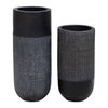 Woven Shadow Vases Set/2, by Uttermost, 6" width x 15.25" height x 6" depth thumbnail 1