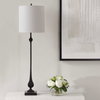 Hightower Black Buffet Lamp, by Uttermost, 11" width x 3'2" height x 11" depth thumbnail 4