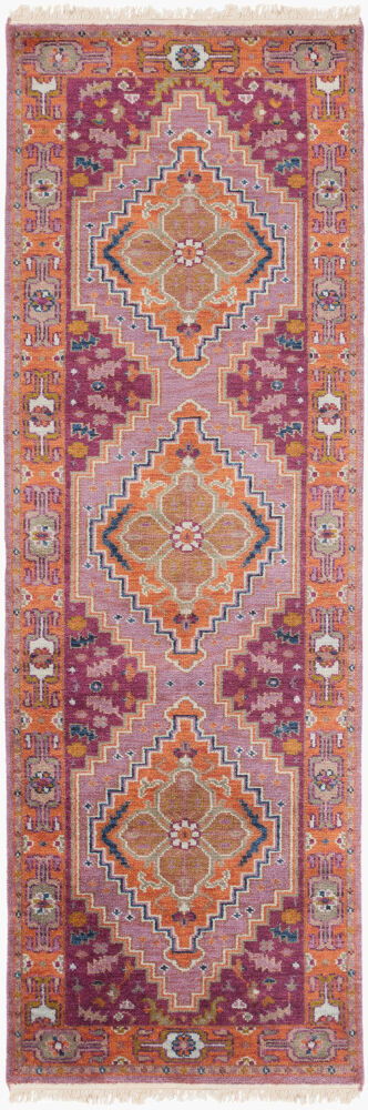 Zeus Handmade Rug, by Surya, 8' length x 2'6" width