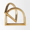 Locke Large Gold Metal Decorative Object, by Mercana, 5.91" length x 5.91" width x 6.1" height thumbnail 3