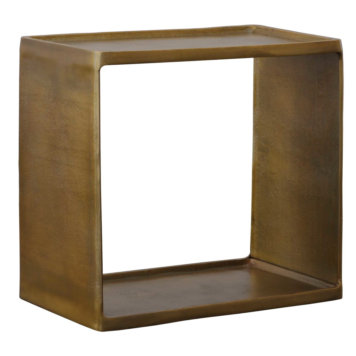 Derwent Antique Brass Side Table, Side & End Table by Uttermost, 20" width x 19" height x 12" depth View 4