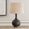 Rimini Black Glaze Table Lamp, by Uttermost, 15" width x 24.25" height x 15" depth thumbnail 2