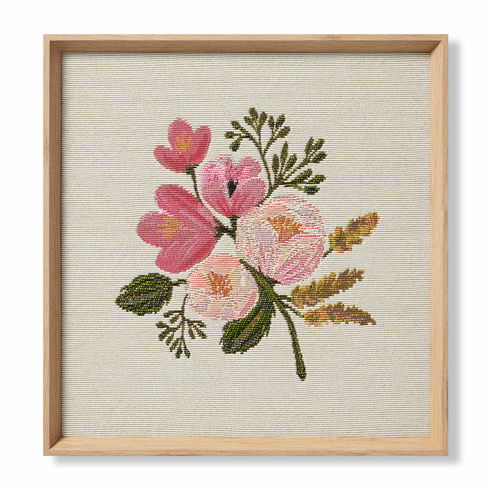 Rifle Paper Co. x Loloi Rose Botanical Wall Art