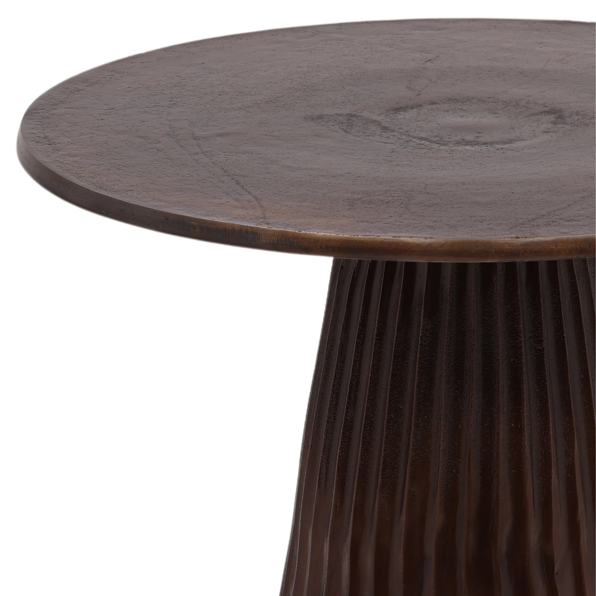 Aramis Side Table Bronze, Side & End Table by Dovetail, 17.5" width x 22.5" height x 17.5" depth View 2