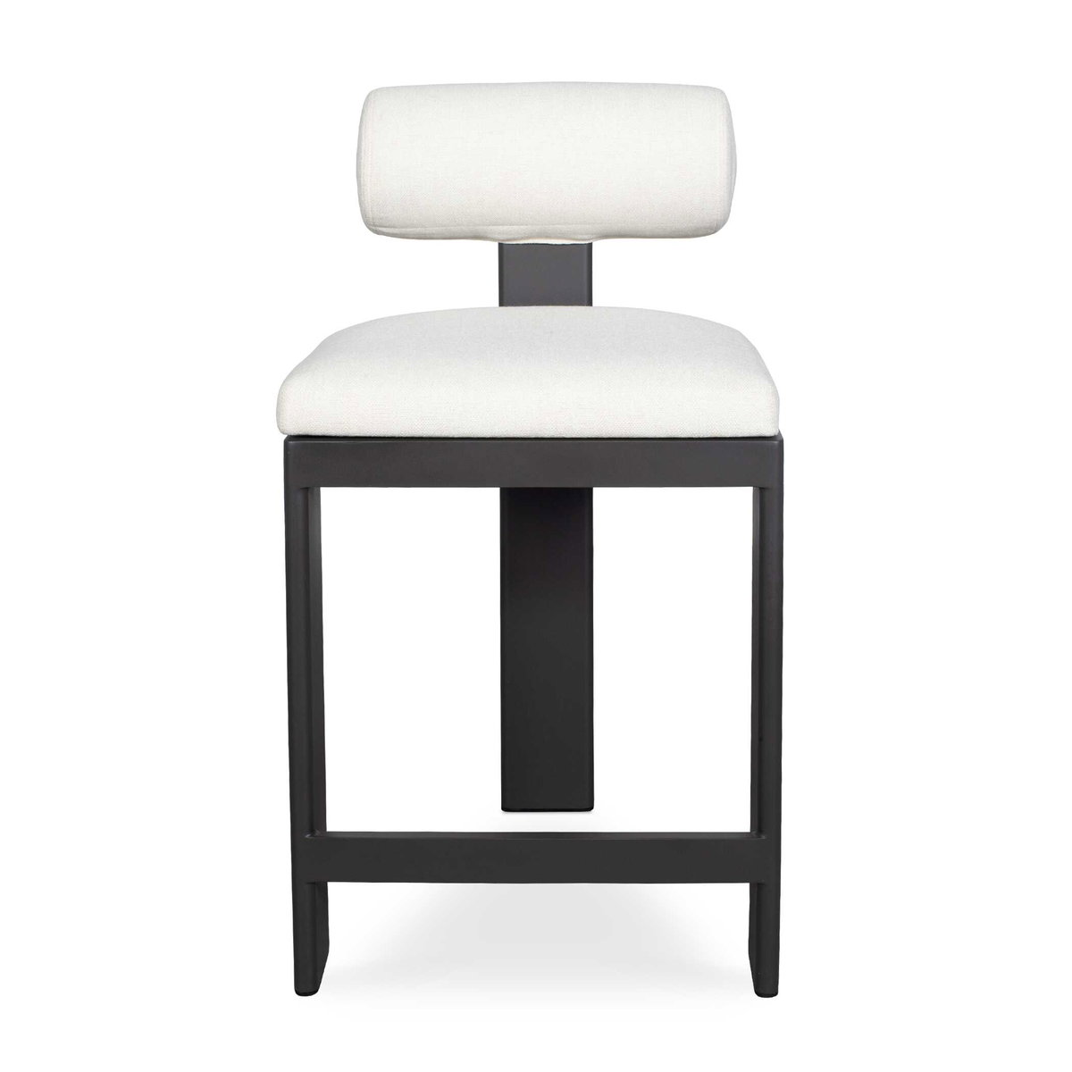 Bolster Back White Outdoor Counter Stool, Outdoor Stool by Uttermost, 1'8" width x 3'2.5" height x 2'2.25" depth View 1