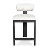 Bolster Back White Outdoor Counter Stool, Outdoor Stool by Uttermost, 1'8" width x 3'2.5" height x 2'2.25" depth thumbnail 1