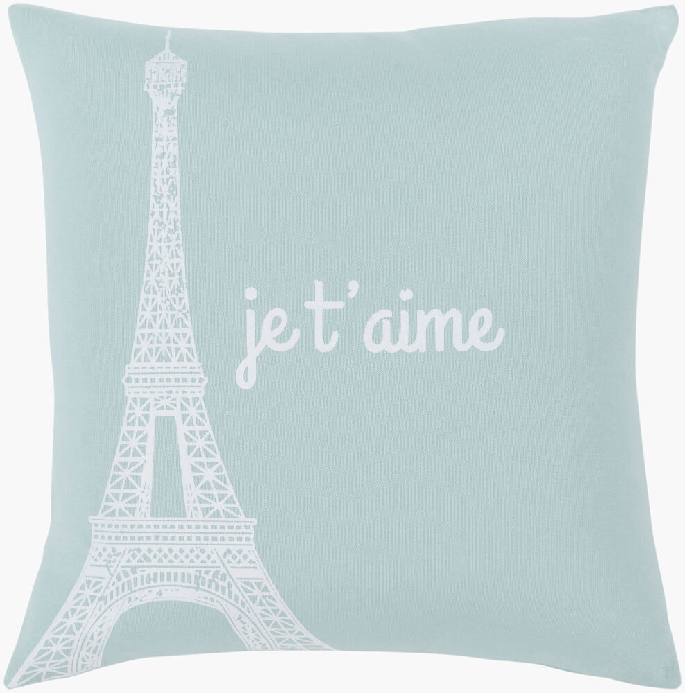 Motto Accent Pillow Down, Decorative Pillow by Surya, 18" length x 18" width