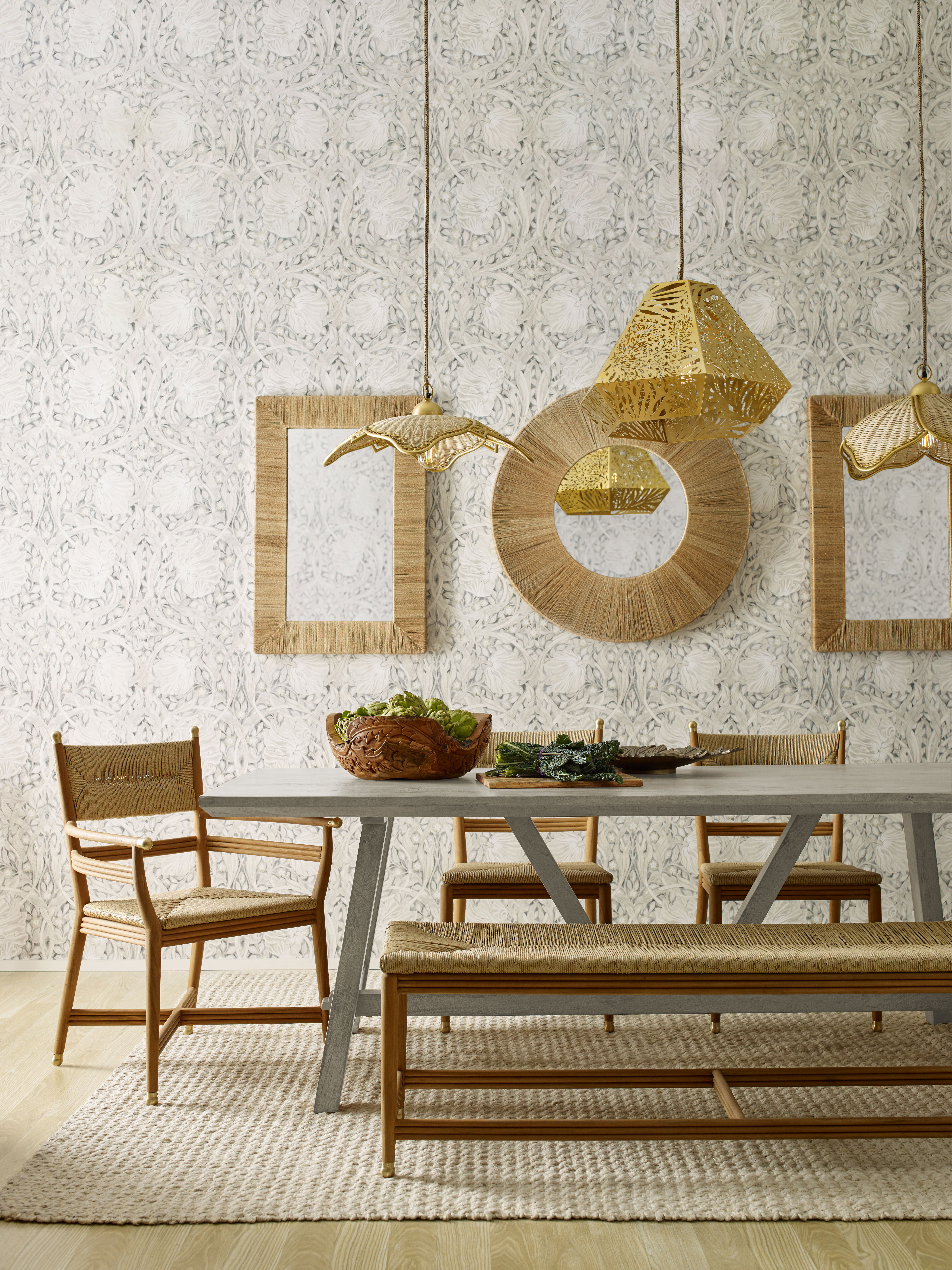 Highball Jute Rectangular Mirror, by Woven, 36.5" length x 24" width x 2" depth View 3