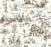 Seasons Toile Brown Wallpaper, by York Wall, 27' length x 2'3" width x 0.02" depth thumbnail 1