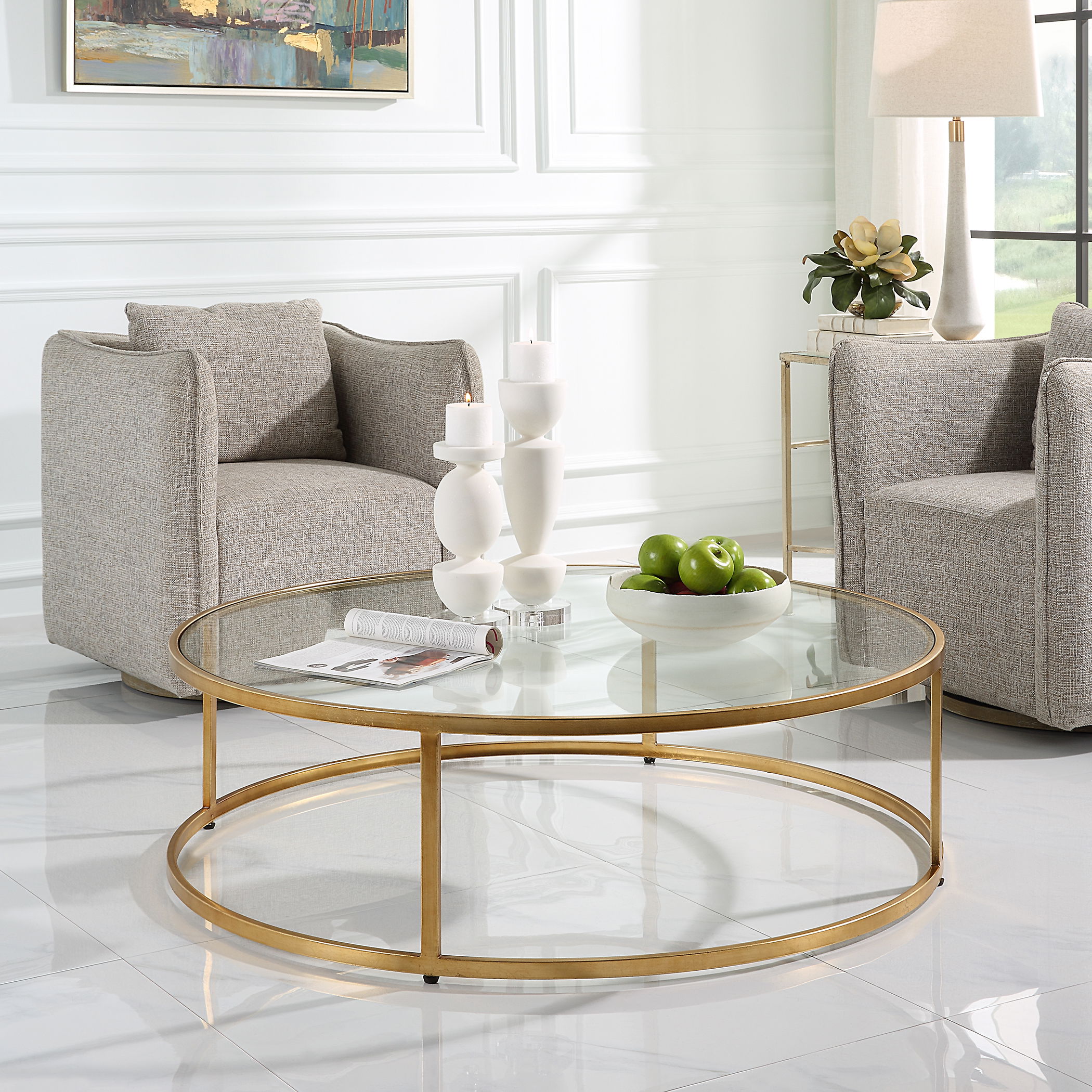 Radius Modern Circular Coffee Table large image 