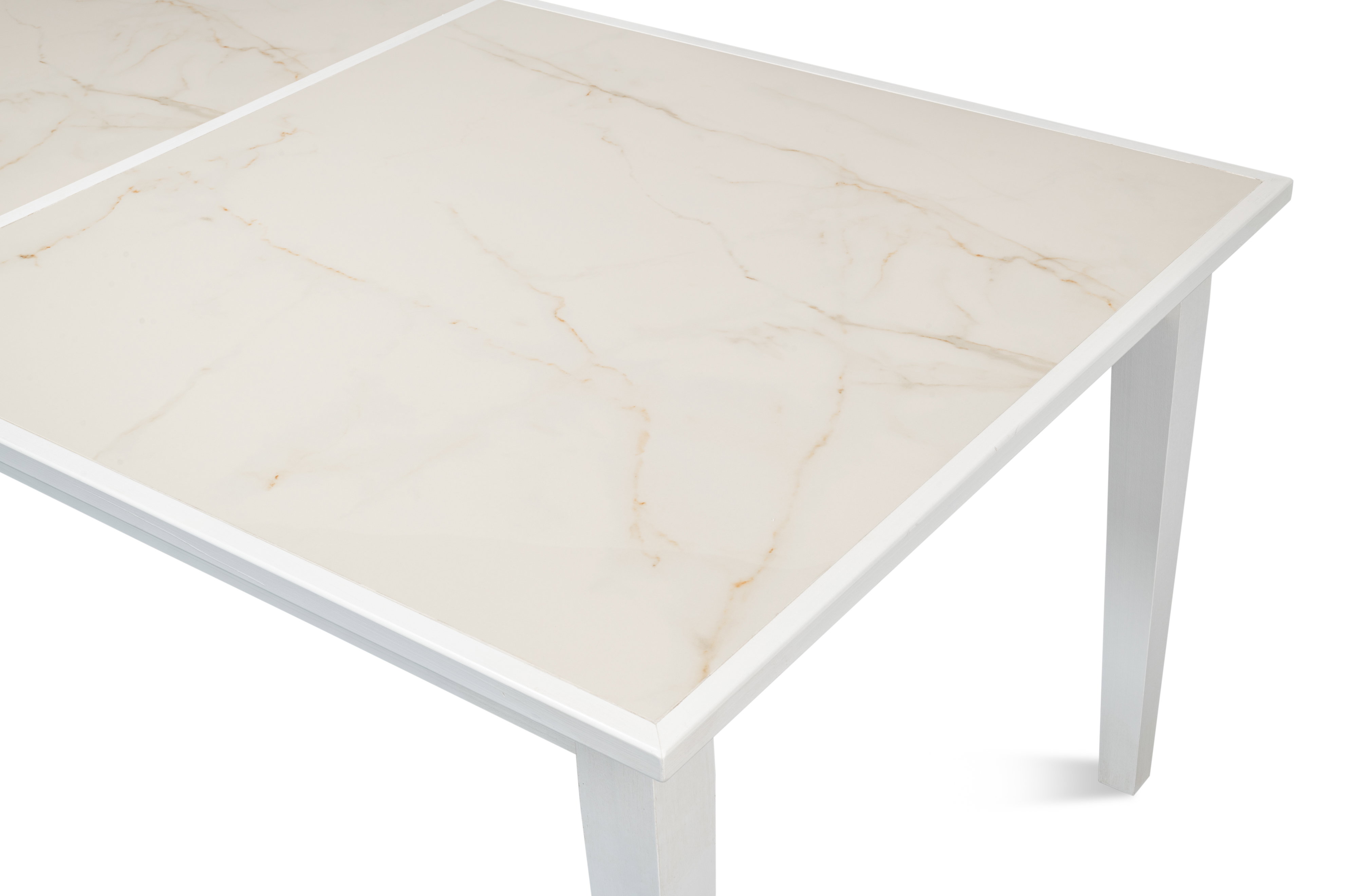 Elton Butterfly Dining Table,White, by Sarreid, 81" length x 41" width x 30" height View 8