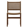 Dallas Outdoor Armless Dining Chair Light Brown, by Dovetail, 19.88" width x 33.66" height x 23.5" depth thumbnail 2