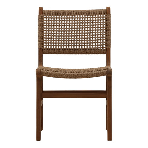 Dallas Outdoor Armless Dining Chair Light Brown