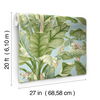 Banana Leaf Blue & Green Peel & Stick Wallpaper thumbnail 3